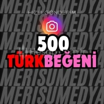 HIZLI GÖNDERİM - İnstagram 500 Türk Beğeni