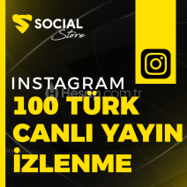 Instagram 100 Türk Canlı Yayın İzlenme