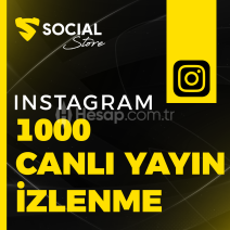 Instagram 1.000 Canlı Yayın İzlenme
