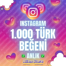 İnstagram 1000 Gerçek Türk Beğeni - Anlık ❤️