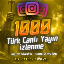 Instagram 1.000 Türk Canlı Yayın İzlenme
