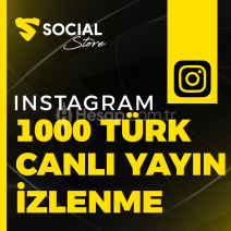Instagram 1.000 Türk Canlı Yayın İzlenme