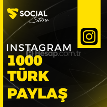 Instagram 1.000 Türk Paylaşım - Anlık Teslim