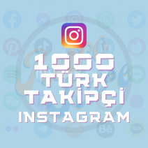 Instagram 1000 Türk Takipçi (Garantili)