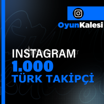 ⭐️[Instagram] 1.000 Türk Takipçi - Hızlı Teslimat