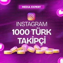 Instagram 1.000 Türk Takipçi - Yüksek Kaliteli