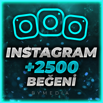 Instagram 2500 Beğeni  -  Hızlı Gönderim  -  ByMedia