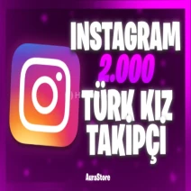 Instagram 2.000 Türk Kadın Gerçek Takipçi