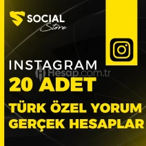 Instagram 20 Türk Özel Yorum Gerçek Hesaplar