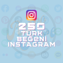 Instagram 250 Türk Beğeni- Otomatik Teslimat