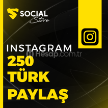 Instagram 250 Türk Paylaşım - Anlık Teslim