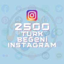 Instagram 2500 Türk Beğeni- Otomatik Teslimat