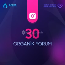 İnstagram 30 Organik Random Yorum