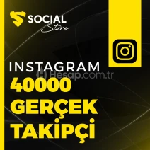 Instagram 40.000 Gerçek Takipçi - Düşüş Yok