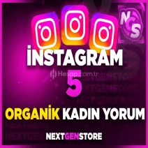 Instagram 5 Organik Kadın Yorum - Kaliteli
