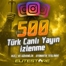 Instagram 500 Türk Canlı Yayın İzlenme