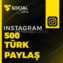 Instagram 500 Türk Paylaşım - Anlık Teslim