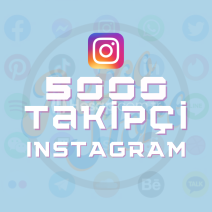 Instagram 5000 Takipçi (Garantili) - Hızlı Teslimat