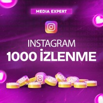 Instagram 1.000 İzlenme - Yüksek Kalite
