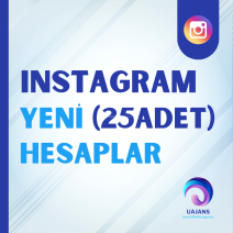 Instagram Yeni Hesaplar (25Adet)