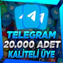 ⭐[KALİTE] TELEGRAM 20.000 AKTİF ÜYE⭐