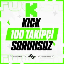 ⭐Kaliteli 100 Kick Takipçi | GARANTİLİ⭐