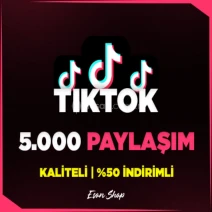 ⭐(KALİTELİ) TİKTOK 5.000 GERÇEK PAYLAŞIM⭐
