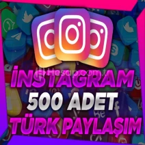 Keşfet Etkili - Instagram 500 Türk Paylaşım - Anlık