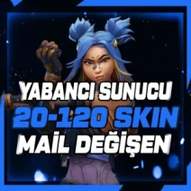 ⭐LVİP+⭐YABANCI SUNUCU 20-120 SKİN MAİL DEĞİŞEN