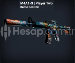M4A1-S  Player Two Battle Scarred