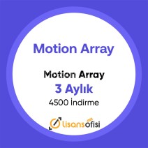 Motion Array 3 Aylık - Kişisel - Hızlı Teslimat