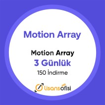 Motion Array 3 Günlük - Kişisel - Hızlı Teslimat