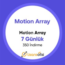 Motion Array 7 Günlük - Kişisel - Hızlı Teslimat