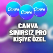 Oto Teslim⭐Canva Pro⭐Sınırsız + Kendi Hesabınıza⭐