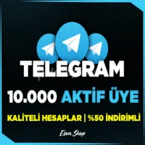 ⭐[DÜŞÜŞ YOK] TELEGRAM 10.000 AKTİF ÜYE⭐