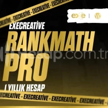 RANKMATH Pro 1 Yıllık Hesap | ExeCreative En Uygun Fiyat