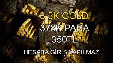 RDR2 ONLINE 3.5K GOLD + 378K PARA 350TL