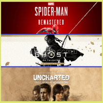 Spider R. + Ghost of Tsushima + Uncharted