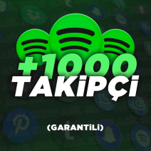 Spotify 1000 Global Takipçi + Garanti + Oto Başlar
