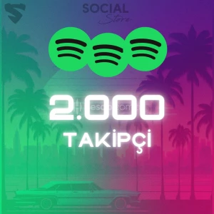 Spotify 2.000 Takipçi - Düşüş Yok