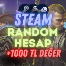 Steam +1000 TL Değerinde Oyun Garantili Hesap