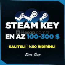 ⭐️Steam En Az 100$-300$ Random Key | 7/24 Oto⭐️