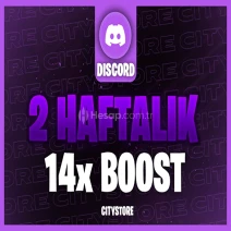 STOK VAR⭐ Discord 2 Haftalık 14x Boost ⭐