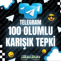 Telegram 100 Olumlu Karışık Post Tepkisi 😎