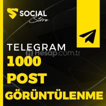 Telegram 1.000 Post Görüntülenme