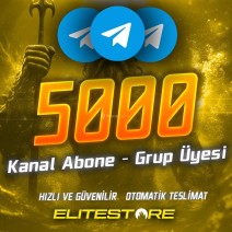 Telegram 5000 Kanal Abone-Grup Üye