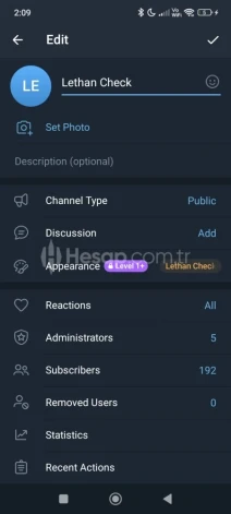 Telegram Kanalımızda 192 Üyeli 0 Bot Vardır Alana H.o.