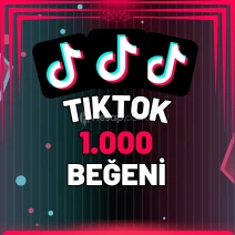 TikTok 1.000 Gerçek Beğeni - Anlık Gönderim