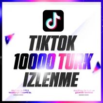 ⭐TIKTOK 10.000 Türk Video İzlenme Keşfet Etkili⭐