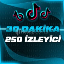 TikTok 250 Canlı Yayın İzlenme - 30 Dakika